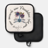 Dragonfly - geest van nieuwe mogelijkheden pannenlap (Voorkant / Achterkant)