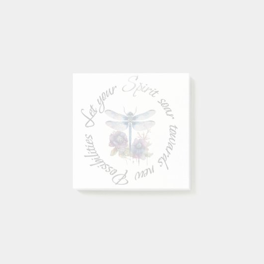 Dragonfly - geest van nieuwe mogelijkheden post-it® notes (Voorkant)