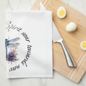 Dragonfly - geest van nieuwe mogelijkheden theedoek (Quarter Fold)