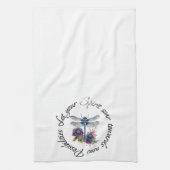 Dragonfly - geest van nieuwe mogelijkheden theedoek (Verticaal)