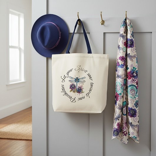 Dragonfly - geest van nieuwe mogelijkheden tote bag