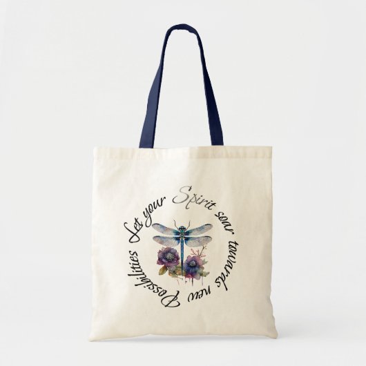 Dragonfly - geest van nieuwe mogelijkheden tote bag (Voorkant)