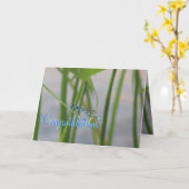 Dragonfly Gefeliciteerd Kaart (Gele Bloem)