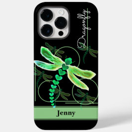 Dragonfly gepersonaliseerd (groen) Case-Mate iPhone 14 pro max hoesje
