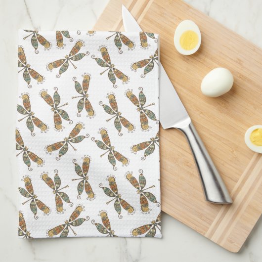Dragonfly Gift Kitchen Towel Theedoek (Quarter Fold)