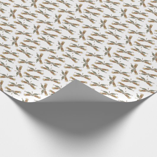 Dragonfly Gift Wrapping Paper Cadeaupapier (Hoek)