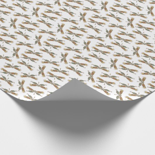 Dragonfly Gift Wrapping Paper Cadeaupapier (Hoek)