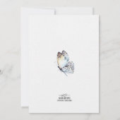 Dragonfly Girl Baby shower Kaart (Achterkant)