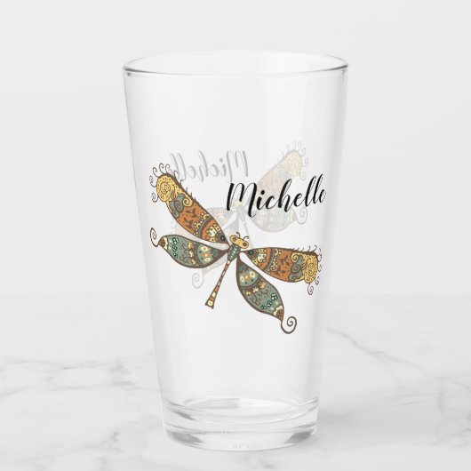 Dragonfly Glas (Achterkant)