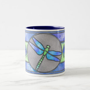 Dragonfly Glas in lood Koffie Mok