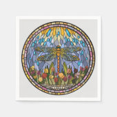 Dragonfly-Glas in lood ontwerp Servet (Voorkant)