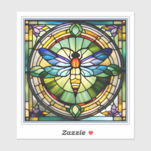 Dragonfly Glas in lood Sticker