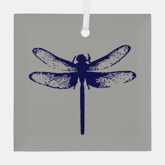 Dragonfly Glas Ornament (Achterkant)