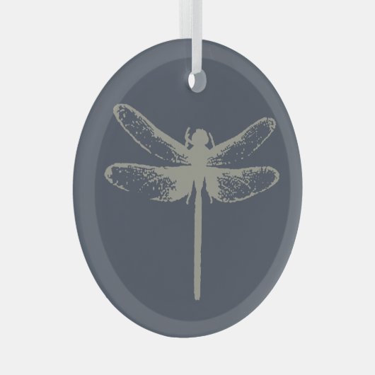 Dragonfly Glas Ornament (Voorkant Rechts)