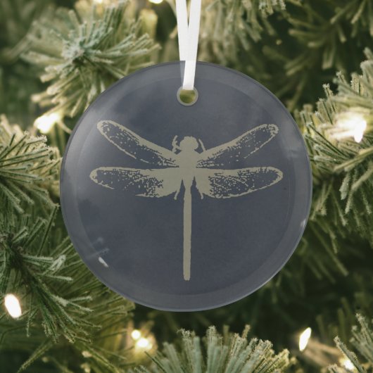 Dragonfly Glas Ornament (Insitu)