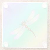 Dragonfly Glazen Onderzetter (Achterkant)