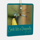 Dragonfly glimlachen keramisch ornament (Rechts)