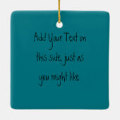 Dragonfly glimlachen keramisch ornament (Achterkant)