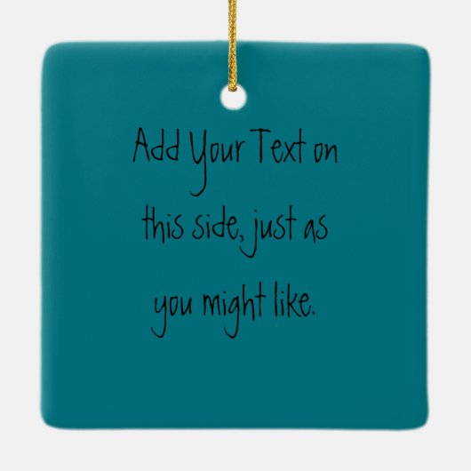 Dragonfly glimlachen keramisch ornament (Achterkant)