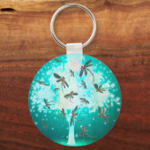 Dragonfly-gloedboom Sleutelhanger (Voorkant)