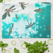 Dragonfly-gloedboom Theedoek (Gevouwen)