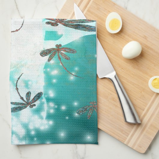 Dragonfly-gloedboom Theedoek (Quarter Fold)