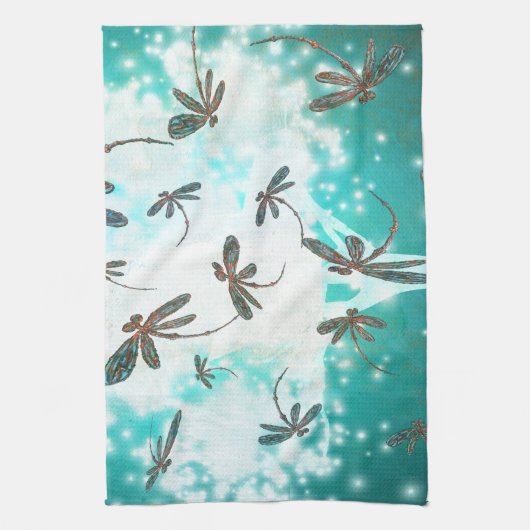 Dragonfly-gloedboom Theedoek (Verticaal)