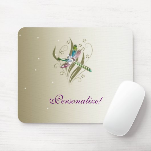 Dragonfly Glow Mousepad Muismat (Met muis)