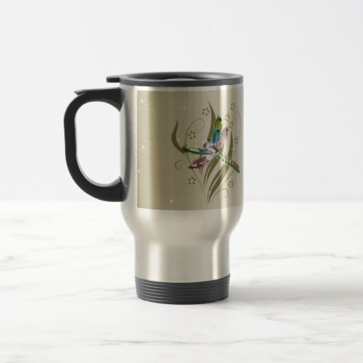 Dragonfly Glow Travel Mug Reisbeker (Links)