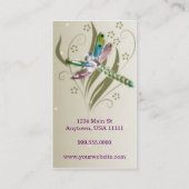 Dragonfly Glow Visitekaartje (Achterkant)