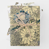 Dragonfly Gold Garden Inpakpapier Vel (In situ)