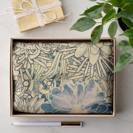 Dragonfly Gold Garden Tissuepapier (Geschenk)