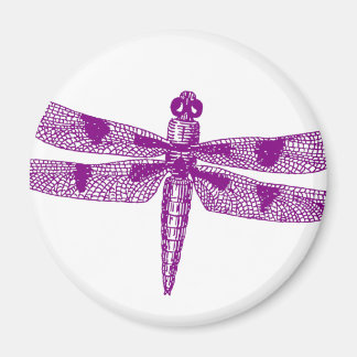 Dragonfly grafische ronde magneet
