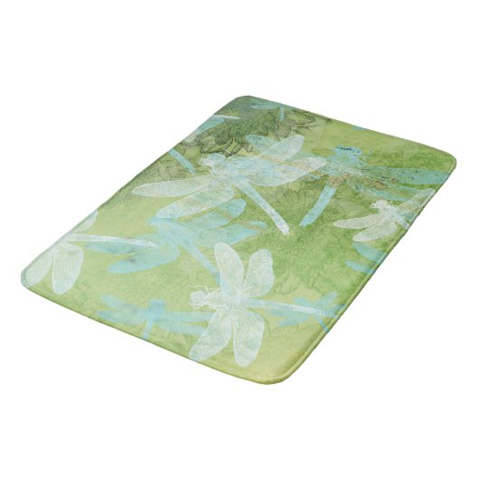 Dragonfly Green Blauwgroen Patroon Badmat (Gekanteld)