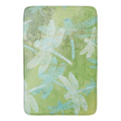 Dragonfly Green Blauwgroen Patroon Badmat (Voorkant Verticaal)