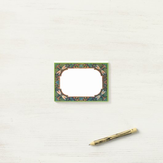 Dragonfly-grens voor sproeiers post-it® notes (Op bureau)