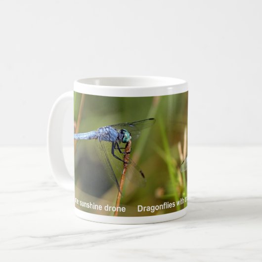 Dragonfly Haiku Coffee Mok (Voorkant links)