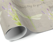 dragonfly happy jarig cadeaupapier (Rol Hoek)