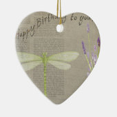 dragonfly happy jarig keramisch ornament (Rechts)