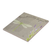 dragonfly happy jarig tegeltje (Zijkant)