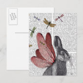 Dragonfly Hare Briefkaart (Voorkant / Achterkant)