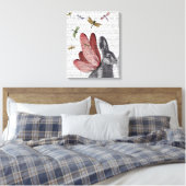 Dragonfly Hare Canvas Afdruk (Insitu (Slaapkamer))
