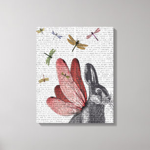 Dragonfly Hare Canvas Afdruk