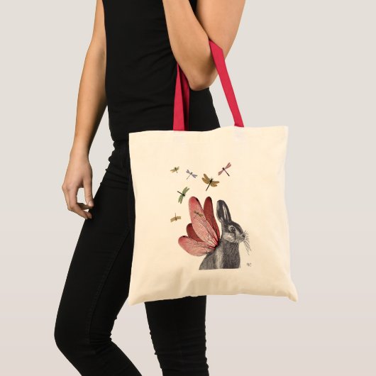 Dragonfly Hare Tote Bag (Voorkant (product))