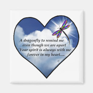 Dragonfly Hart Gedicht Magneet