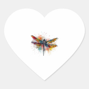 Dragonfly Hart Sticker