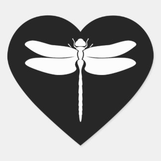 Dragonfly Hart Sticker