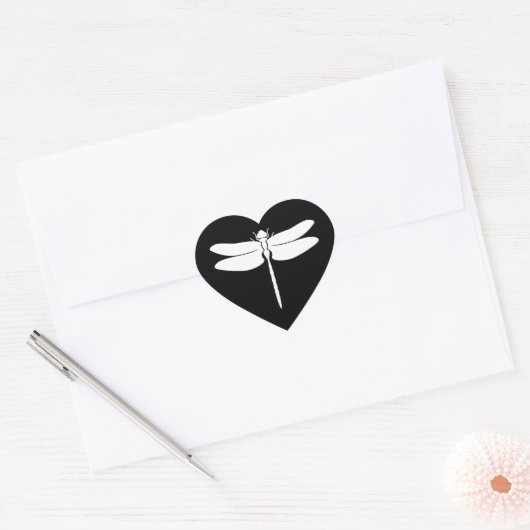 Dragonfly Hart Sticker (Envelop)