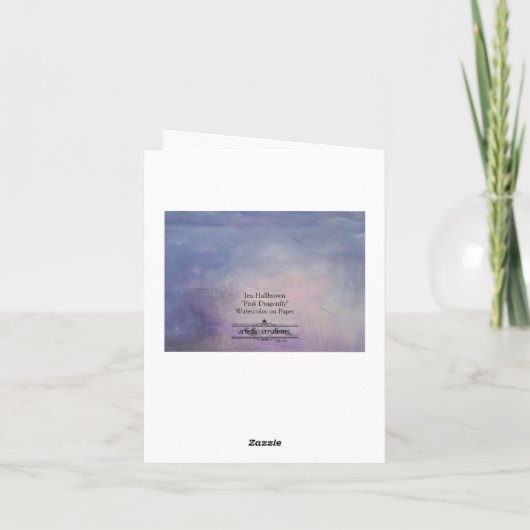 Dragonfly Hartelijk dank Bedankkaart (Achterkant)