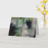 Dragonfly Hartelijk dank Kaart (Gele Bloem)